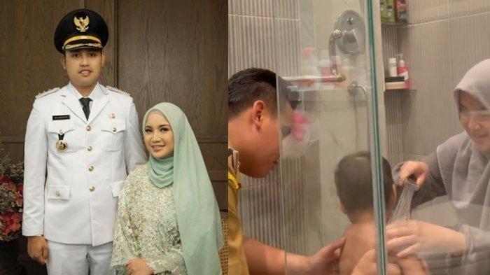Potret harmonis keluarga Chacha Frederica bersama Dino M Ganinduto, Bupati Kendal