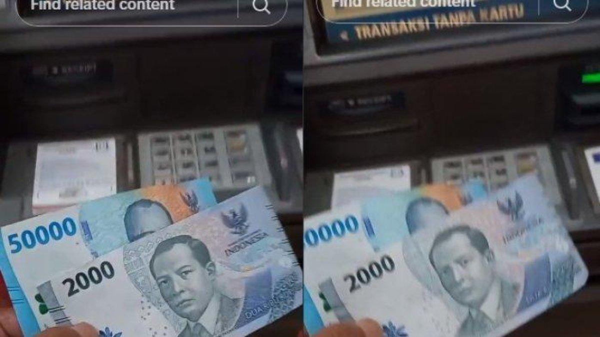 Pria ini syok ambil uang Rp 100 ribu, dapat Rp 52 ribu