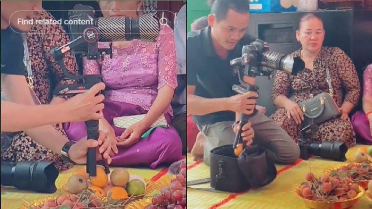 Pria itu juga melakukan hal yang sama