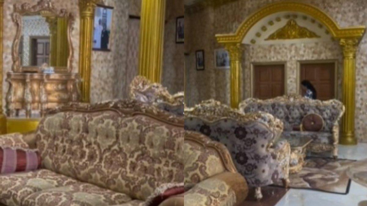 Rumah Cak Sodiq yang berdesain serba emas