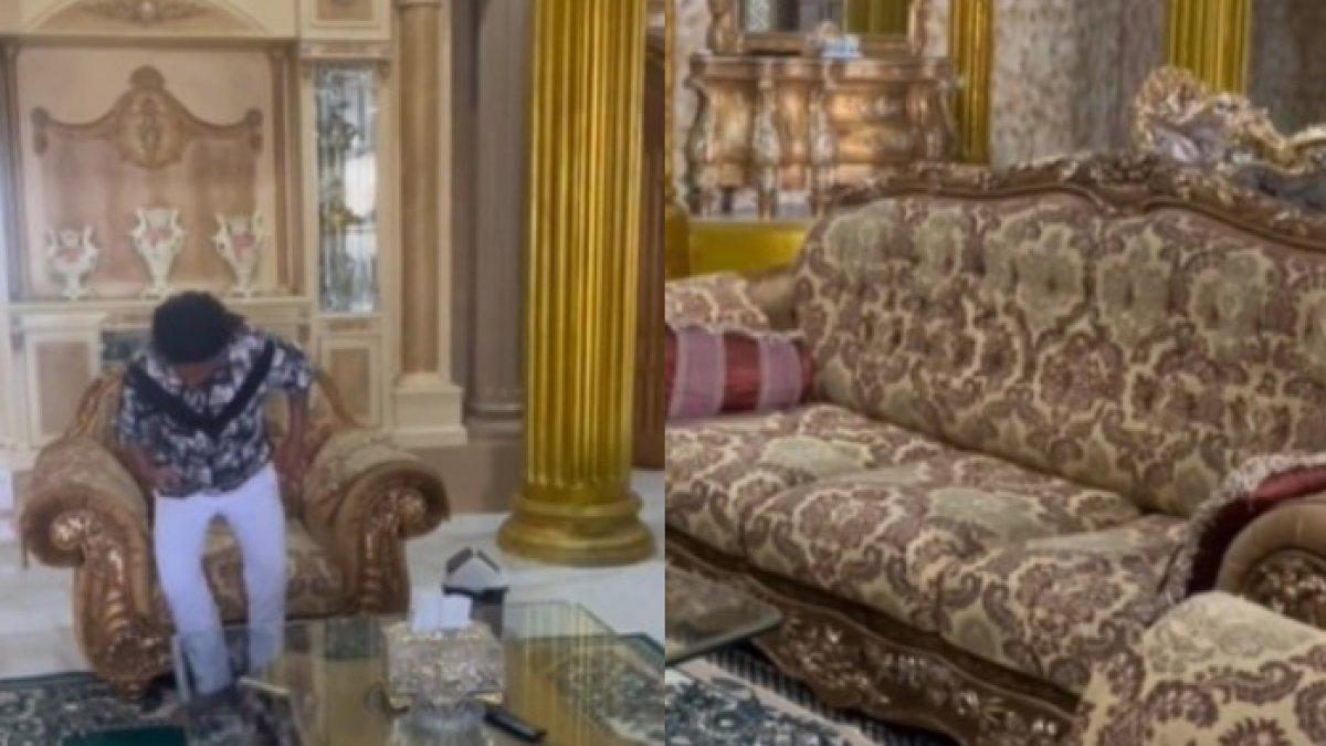 Rumah mewah serba emas diduga milik Cak Sodiq