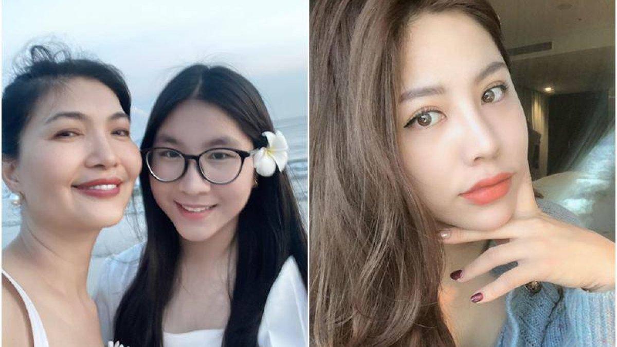 Saat dirinya sedang bersama putrinya, banyak orang memujinya seperti saudara perempuan