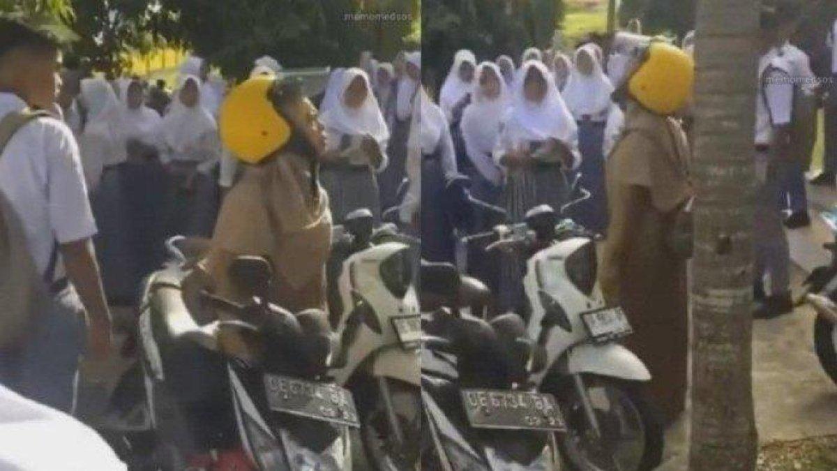seorang guru di Maluku dibully oleh siswanya