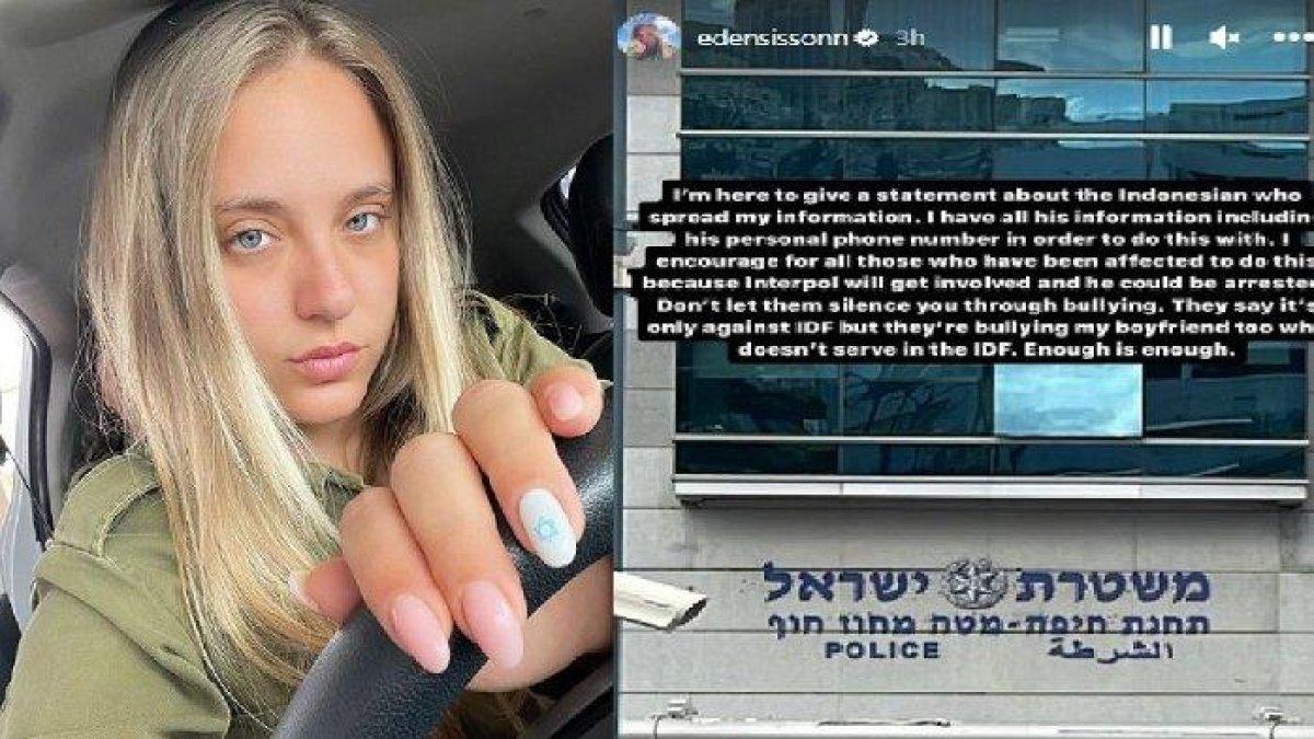 seorang tentara wanita Israel mengungkapkan kekesalannya karena diserang netizen Indonesia