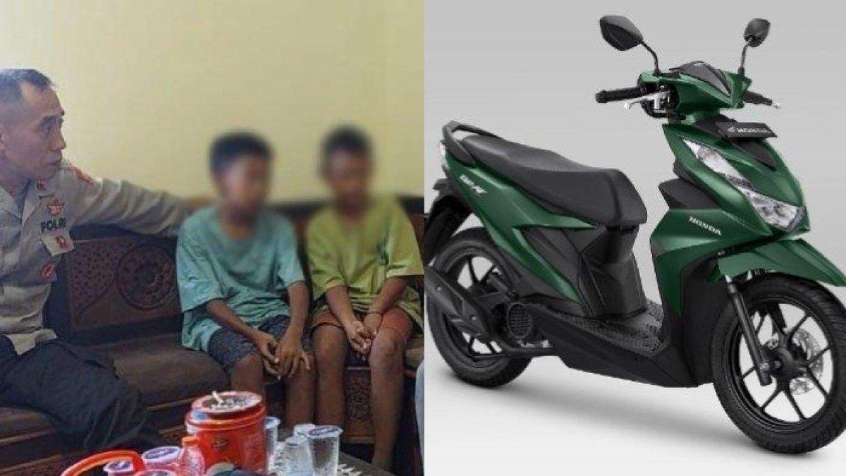 TERUNGKAP sepeda motor yang dikendarai 2 bocah SD dari Madura-Semarang, bawa uang Rp 100 ribu buat makan dan bensin.