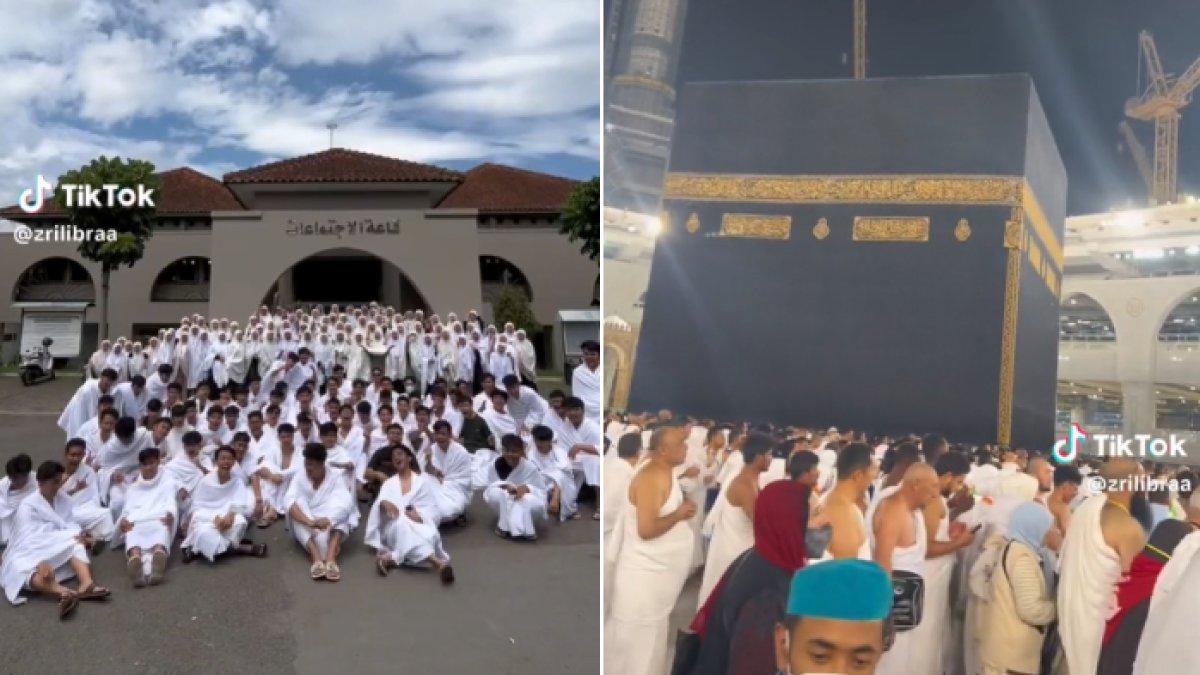 MASYA ALLAH Viral Video Satu Angkatan Anak SMA Study Tour Umrah ke ...