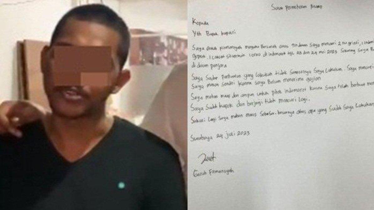 Sosok pemuda curi sebungkus indomie