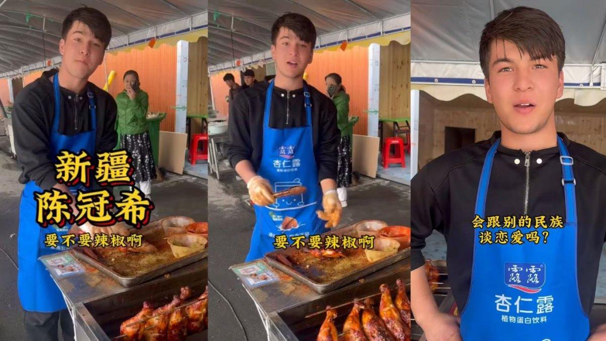 Viral sosok penjual ayam di China memiliki paras yang tampan, visualnya disebut mirip aktor ternama.