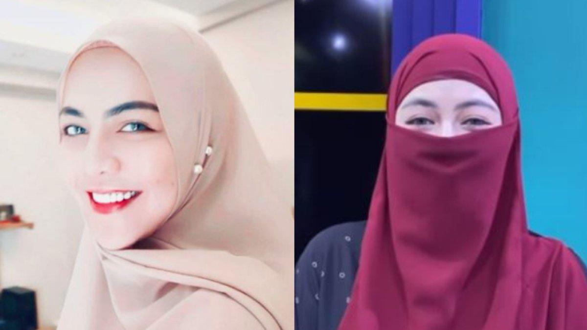 Sosok Ratu Rizky Nabila, putuskan berhijab dan pakai cadar.