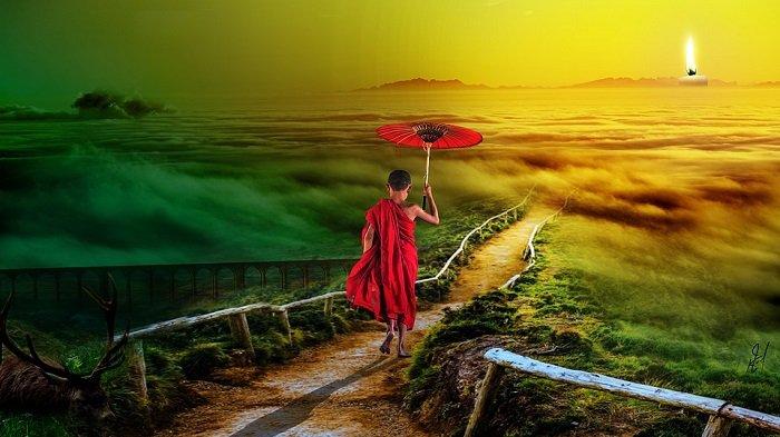 Ilustrasi pria jalani ritual puasa 7 hari 7 malam demi sakti mandraguna