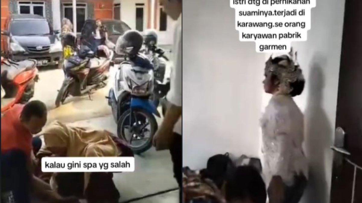 Tak lama kemudian terdengar tangisan dari mertua pria tersebut