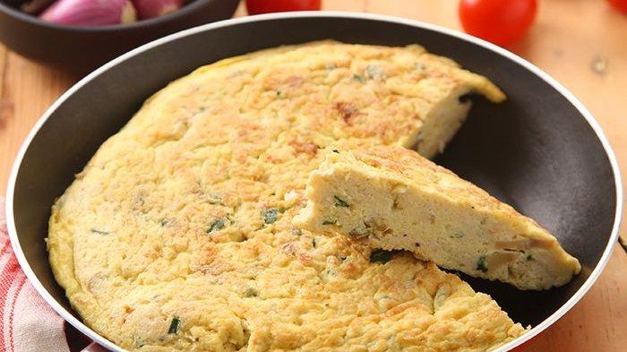 Telur dadar cocok untuk menu sahur