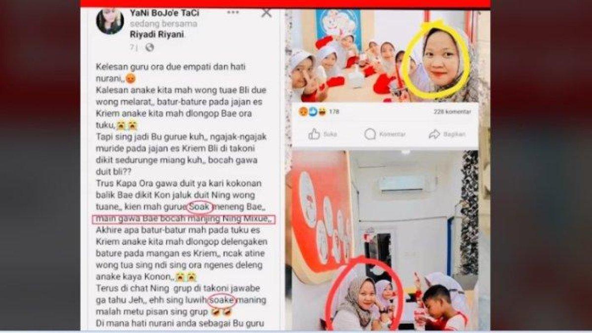 viral unggahan seorang wali murid