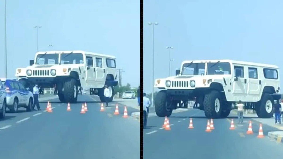 Viral video mobil Hummer H1 X3 milik Syekh Hamad bin Hamdan Al Nahyan.