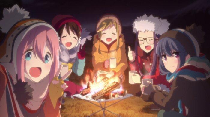 anime Laid-Back Camp atau Yuru Camp