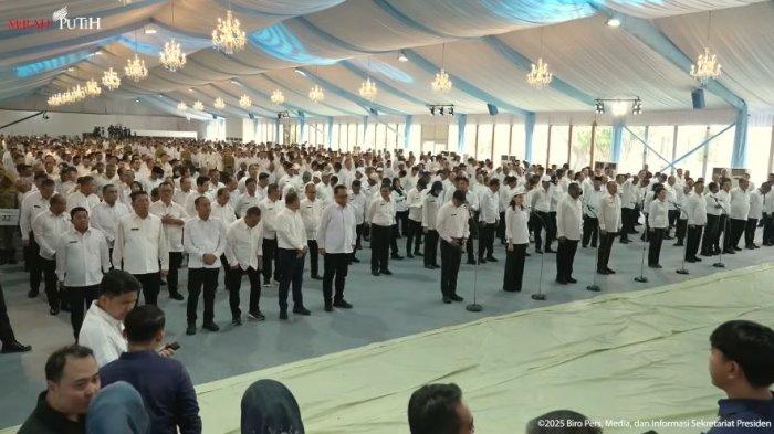 PELANTIKAN KEPALA DAERAH - Sebanyak 961 kepala daerah dan wakil kepala daerah mengikuti gladi bersih pelantikan kepala daerah di Istana Negara Jakarta, Rabu (19/2/2025).