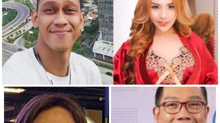 ANAK LISA MARIANA (KOLASE)- Potret Revalino (Kaos putih) yang mengaku sebagai ayah biologis anak Lisa Mariana (merah) yang diklaimkan sebagai anak Ridwan Kamil.Pria Revalino itu secara terang-terangan mengakui bahwa ia memiliki anak biologis yang dilahirkan oleh Lisa Mariana.