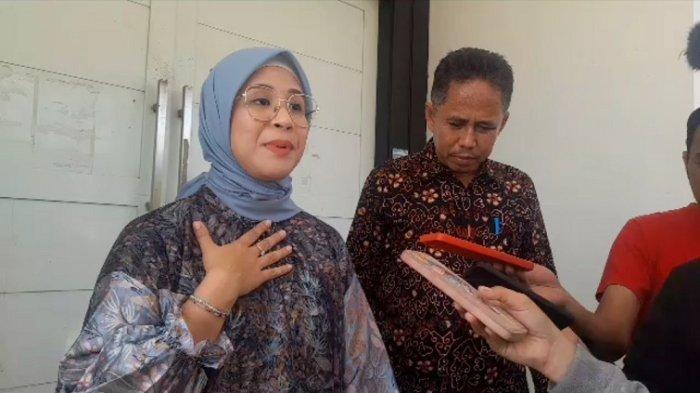 Anggota DPR RI Komisi X Ratih Mega Singkarru saat ditemui di Hotel Grand Mutiara, Kecamatan Simboro Mamuju, Sulbar, Minggu (23/7/2023).(Zuhaji)