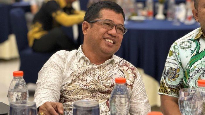 Bebas Manggazali saat menjadi pembicara dalam acara musyawarah wilayah (Muswil)  HIPKA  ke 2 di Ballroom Hotel Ratih Polewali, Sabtu 10 Agustus 2024.