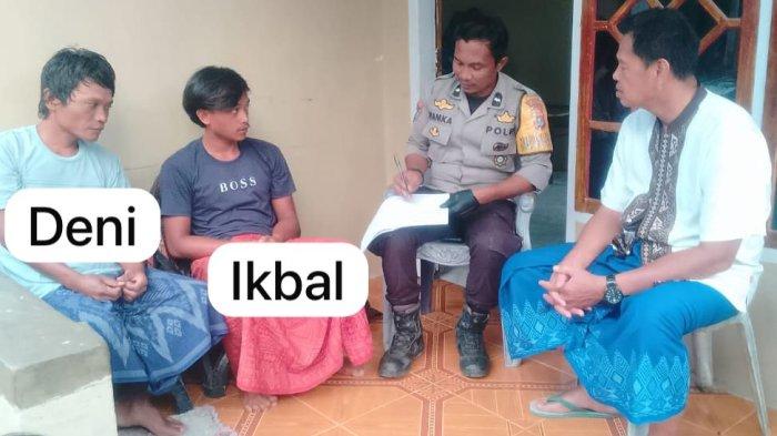 Dua korban kini berasda di rumah warga usai diselamatkan nelayan Mamuju.