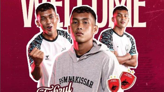 Fahrul Aditia, pemain muda jebolan Akademi Bhayangkara Presisi FC diperkenalkan sebagai skuat anyar PSM Makassar untuk Liga 1 musim 2024/ 2025, Senin (1/7/2024).