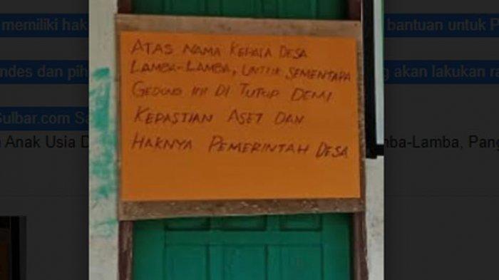 Tuntut Kejelasan Aset dan Hak Desa, Alasan Kepala Desa Lamba-lamba