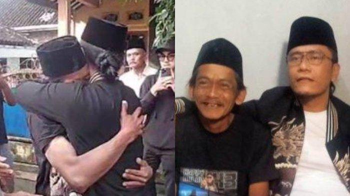 Maulana Miftah alias Gus Miftah berpelukan dan meminta maaf secara langsung pada Sunhaji, pedagang es teh yang viral diolok-olok olehnya saat pengajian di Magelang, Jawa Tengah, Rabu (4/12/2024).
