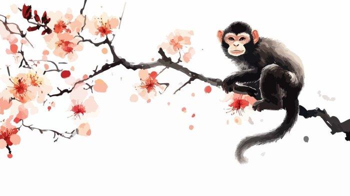 Ilustrasi Shio Monyet.