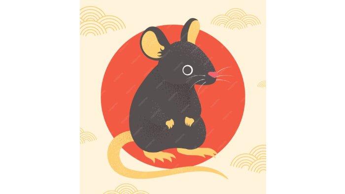 Ilustrasi Shio Tikus.