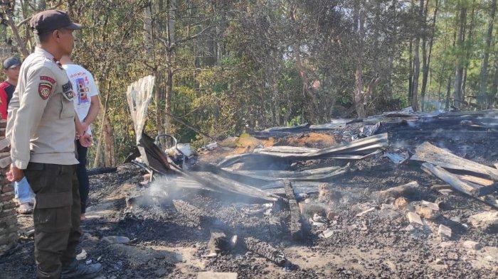 Kebakaran terjadi di Dusun Tambun, Kelurahan Tawalia, Kecamatan Tawalian, Kabupaten Mamasa, Sulawesi Barat, Sabtu (28/10/23), sekitar pukul 13.30 Wita.