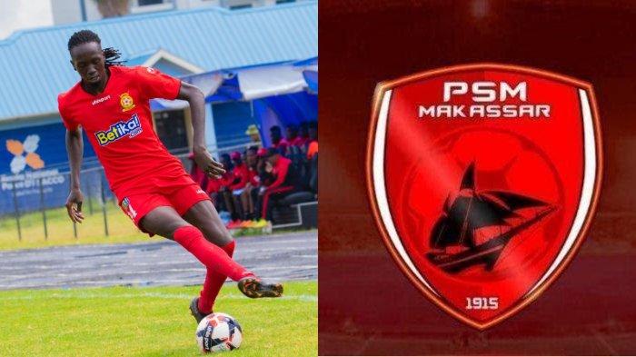 Kolase striker Timnas Sudan Selatan Tito Okello yang santer dirumorkan jadi pemain incaran PSM Makassar.