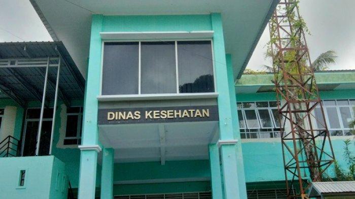 Nampak depan Kantor Dinas Kesehatan (Dinkes) Majene di Kelurahan Pangali-Ali, Kecamatan Banggae, Kabupaten Majene, Provinsi Sulawesi Barat (Sulbar) Rabu (17/7/2024).