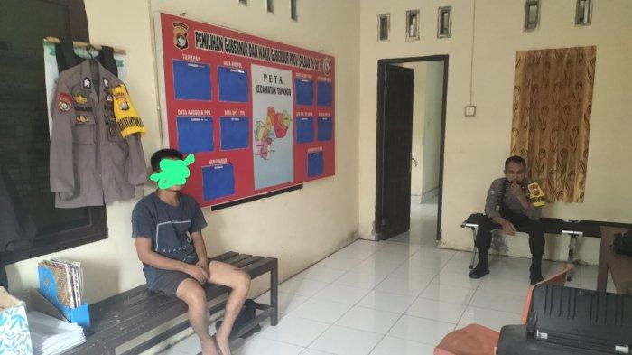 Pria bernama Aco ditangkap personel Polres Polman usai rudapaksa seorang gadis