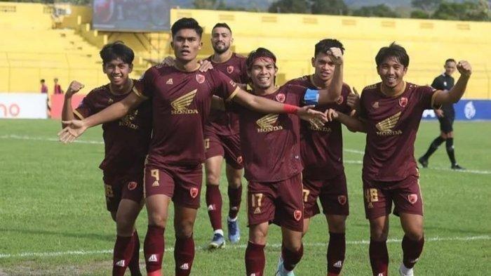 Ramadhan Sananta saat masih berseragam PSM Makassar melakukan selebrasi gol lawan PSS Sleman di Stadion BJ Habibie, Parepare pada Sabtu (14/1/2023) .