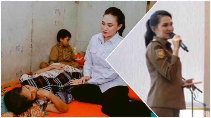 KOLASE FOTO GUBERNUR MALUT - Sherly Laos kunjungi warga yang sedang sakit tumor di di lingkungan Lelong, Kelurahan Kampung Makassar, Kota Ternate, Maluku Utara