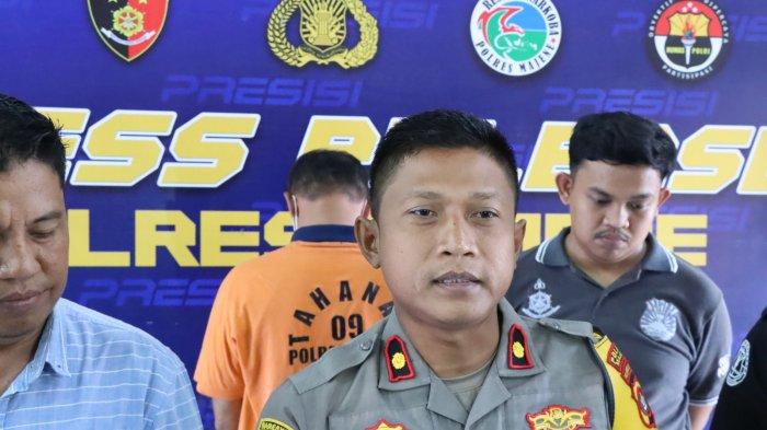 Wakapolres Majene, Kompol Syaiful Isnaini saat press rilis terkait penahanan ASN di Dinsos Majene inisial ZN