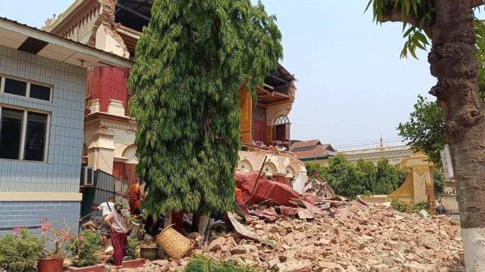 Gempa Myanmar - Wilayah Mandalay, Myanmar dilanda gempa bumi berkekuatan 7,6 magnitude pada Jumat (28/3/2025), sekitar pukul 13:31:59 WIB.