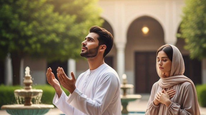 ILUSTRASI GAMBAR AI- Doa meminta dipertemukan jodoh, Dalam Islam, mencari jodoh adalah bagian dari ikhtiar (usaha) yang harus kita iringi dengan doa dan tawakal kepada Allah SWT.