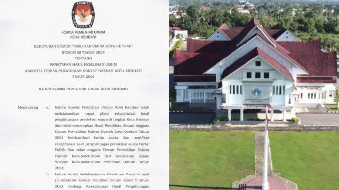 erikut hasil Pemilu 2024 untuk Dewan Perwakilan Rakyat Daerah atau DPRD Kendari, Sulawesi Tenggara (Sultra). Hasil Pemilihan Umum (Pemilu) 2024 Daerah Pemilihan (Dapil) Kota Kendari 1, 2, 3, 4, 5 tersebut berdasarkan hasil pleno KPU yang dihimpun pada Senin (04/03/2024).