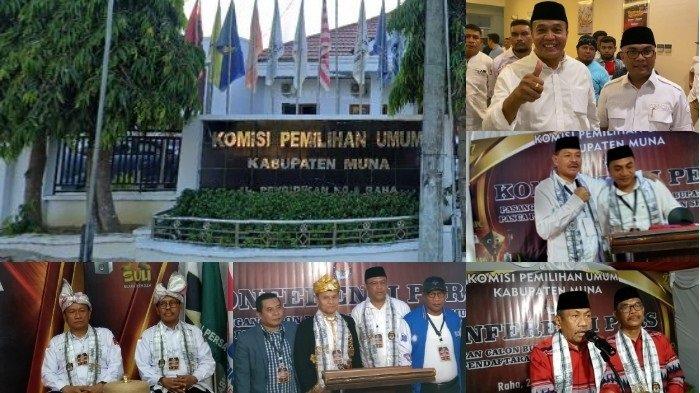 Lima pasangan calon (paslon) kepala daerah di Kabupaten Muna, Provinsi Sulawesi Tenggara (Sultra) resmi mendaftar di Komisi Pemilihan Umum (KPU).