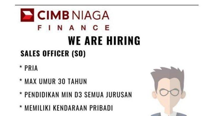 Lowongan Kerja Kendari Di Cimb Niaga Finance Buka Rekrutmen Sales