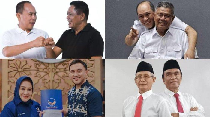 Empat pasangan calon Gubernur Sulawesi Tenggara ( Cagub Sultra) dan Calon Wakil Gubernur atau Cawagub Sultra 2024, Lukman Abunawas dan La Ode Ida (LA-Ida), Tina Nur Alam dan LM Ihsan Taufik Ridwan (Tina-Ihsan), Andi Sumangerukka dan Hugua (ASR-Hugua), serta Ruksamin dan LM Sjafei Kahar.