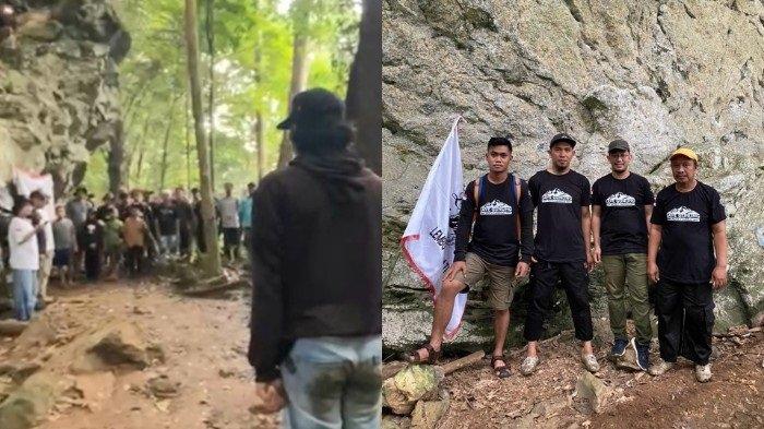 Terlihat suasana pelaksanaan upacara bendera HUT RI ke-77 berlangsung di depan Gua Kota Langgai Kelurahan Lembo, Konawe Utara, Provinsi Sulawesi Tenggara (Sultra)