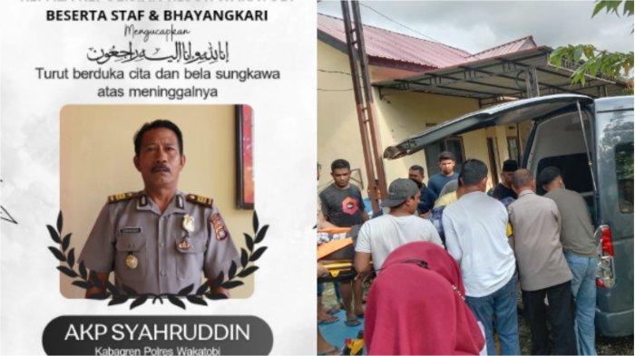 Kepala bagian Perencanaan atau Kabag Ren Polres Wakatobi AKP Syahruddin ditemukan meninggal di dalam kamar asrama polres pada Selasa (09/4/2024). Perwira Polres Wakatobi itu ditemukan meninggal di dalam kamarnya sekira pukul 14.20 wita.