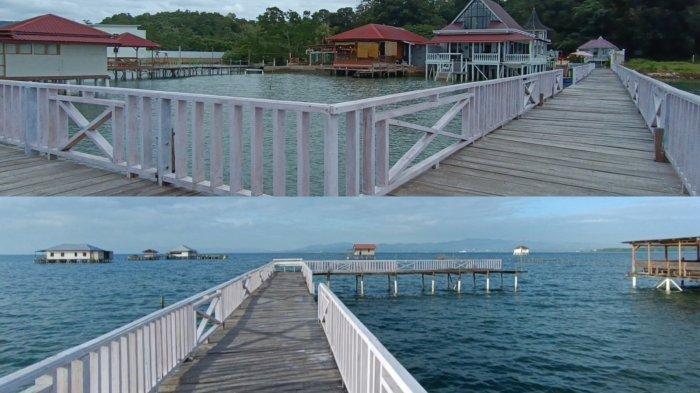 Desa Tapulaga, Kecamatan Soropia, Kabupaten Konawe, Provinsi Sulawesi Tenggara (Sultra) menyuguhkan keindahan wisata bahari.