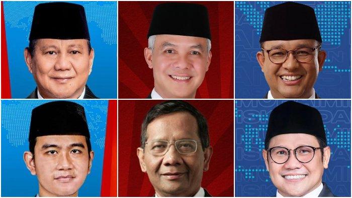 Bandingkan visi misi 3 pasangan Calon Presiden dan Calon Wakil Presiden atau Capres Cawapres 2024 pada Pemilihan Presiden atau Pilpres 2024. Tiga pasangan tersebut yakni Prabowo Subianto dan Gibran Rakabuming Raka, Ganjar Pranowo dan Mahfud MD, serta Anies Baswedan dan Muhaimin Iskandar atau Cak Imin.