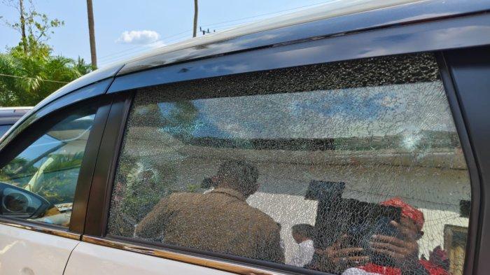 Camat Baito, Konawe Selatan, diteror orang tak dikenal, hingga alami kerusakan pada mobilnya, Senin (28/10//2024).