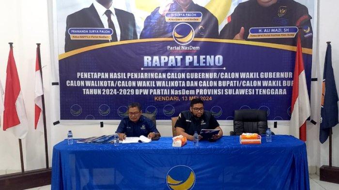 Nama-nama calon pimpinan DPRD se-Provinsi Sulawesi Tenggara (Sultra), ketua, wakil, fraksi diusulkan Nasdem Sultra. Berdasarkan hasil Pemilihan Umum atau Pemilu 2024, partai yang dipimpin Ali Mazi di Provinsi Sultra tersebut mendapatkan 3 kursi Ketua DPRD se-Sulawesi Tenggara periode 2024-2029. Lima kabupaten/ kota lainnya mendapatkan kursi Wakil Ketua DPRD yakni DPRD Kendari, DPRD Konawe, DPRD Bombana, DPRD Konawe Selatan (Konsel), serta DPRD Buton Tengah (Buteng).