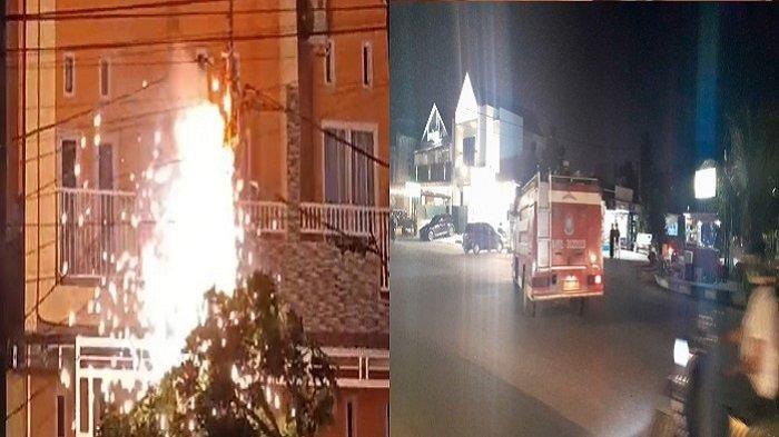PLN UP3 Kendari belum bisa menjelaskan penyebab terbakarnya kabel tiang listrik yang berada di Jalan Supu Yusuf, Kota Kendari, Sulawesi Tenggara, Senin (18/12/2023).