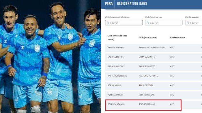 DIBANNED FIFA - PSIS Semarang masuk Registration Ban List FIFA usai Evandro Brandao mengungkapkan klub telah menunggak gaji pemain selama 4 bulan.